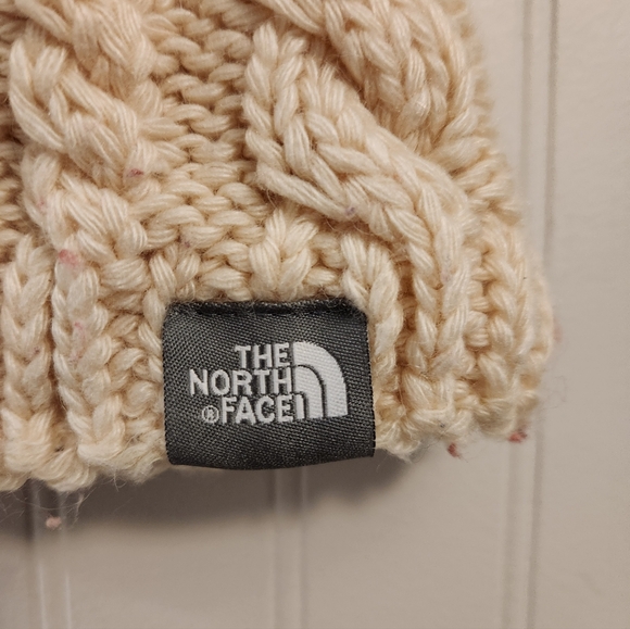 The North Face Cable Knit Beanie - Cream - Picture 3 of 5